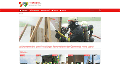 Desktop Screenshot of feuerwehren-hohewand.at